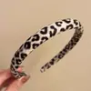 Diadema Elegante Retro Estampado de Leopardo Borde Delgado para el Cabello Mujeres Cabeza Alta Presión Superior Diadema para Lavado de Cabello Nuevo Accesorios para el Cabello de Exterior Principios de Otoño