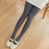 Leggings de Nylon Cor de Pele para Outono e Inverno com Perna Bonita, Calça Integrada de Veludo Bebê com Forro de Lã para Usar por Cima, Quente e Espessa
