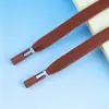 Cabo Plano de Poliéster-Algodão de 1cm, Cordão Colorido para Capuz, Cordão Versátil Casual para Cintura, Conjunto de Duas Peças em Liga com Sino, Em Estoque