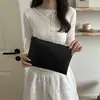 2026 bolsa de mão envelope de grande capacidade, cor sólida, elegante, casual, nova, moderna, com textura tecida, textura macia