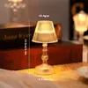 Luz de Noite de Cristal Transparente LED Lâmpada de Mesa Pequena Decorativa Simples Lâmpada de Atmosfera Fofa Feita à Mão DIY para Meninas Alunos do Ensino Fundamental