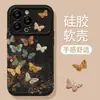 Cordón de Mariposa de Colores Adecuado para Funda de Teléfono Apple 17Pm iPhone 15 Silicona 16 Nuevo Modelo para Mujer 14 Agujero Fino 18