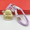 Moda Versátil Hazte Rico Inmediatamente Tesoro Princesa Por Favor Hazte Rico Llavero Creativo Colgante para Bolso Artículo de Moda