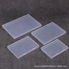 Caja de Plástico Transparente Rectangular de 1.7cm para Almacenamiento Empaque Transfronterizo Pegatina de Tarjeta Accesorios Digitales Caja Cubierta a Prueba de Polvo