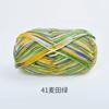 Hilo de Algodón Leche de 6 Hebras, No. 2, Multicolor, para Bufandas y Gorros Tejidos a Mano, Hilo para Tejer al por Mayor