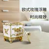Caja de Pegatinas de Algodón con Diseño de Flores Caja de Almacenamiento para Sala de Estar Caja de Almacenamiento a Prueba de Polvo Caja de Joyería a Prueba de Polvo con Tapa Caja Organizadora para Artículos Varios Caja de Pegatinas de Algodón
