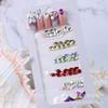 Decoraciones para Uñas al por Mayor, Diamantes de Forma Irregular, Diamantes Trapezoidales AB, 6 Especificaciones, Bolsa de Tarjeta, Diamantes para Uñas, Diamantes de Gota de Agua, Diamantes de Cristal