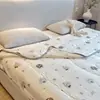 Colcha de Verano de Algodón Tejido Grado A Materno e Infantil para Niños, Colcha Fina para Jardín de Infancia, Colcha Individual/Doble para Dormitorio, Colcha Lavable a Máquina para Aire Acondicionado