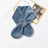 Ins ~ Bufanda de Invierno para Mujer Engrosada de Piel de Visón Estilo Coreano Bufanda de Felpa Todo Fósforo Set para Cuello Cuello de Lana Cálido para Estudiante