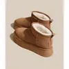 Botas de nieve de suela gruesa para mujer, nuevo modelo invierno 2026, estilo de celebridad, forradas de felpa, gruesas, impermeables, botines de plataforma, zapatos de algodón que aumentan la altura