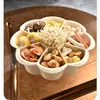 Prato Quente de Cozinha, Ingredientes Alimentares, Bandeja de Frutas e Vegetais, Cesto Drenador Multifuncional, Prato Giratório Reserva Rotativo