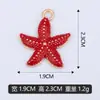 Pulsera de Abalorios Individuales de Estrella de Mar con Goteo de Aceite DIY, Accesorios para Colgantes de Collar, Materiales Mezclables y Vendibles al Por Mayor, Venta Directa de Fabricantes Transfronterizos