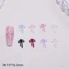 Gravata Borboleta Mini Gola Fluida Decorações para Unhas Resina Pequenos Acessórios Materiais DIY Acessórios para Unhas Vestíveis Strass Versátil