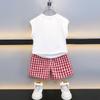Ropa para Niños Nezha Traje de Chaleco de Verano para Niños 2025 Nuevo Bebé Verano Moda Niño Ropa sin Mangas