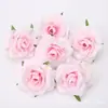 Cabeças de flores artificiais em tons de rosa 3-10cm, materiais DIY para presilhas de cabelo, acessórios de cabelo Hanfu, arranjos florais para casamentos e decoração de cena