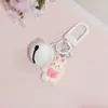 Llavero de Gatito Lindo con Campana Colorida Pintada Juguete de Comida de Dibujos Animados Colgante de Campana Exquisito Decoración de Bolsa Regalo