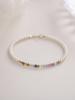 Pulsera de Turmalina Natural Extremadamente Fina para Mujer, Nicho de Lujo Ligero, Cuentas de Transferencia, Cuentas Cuentas, Nuevo Estilo, Pulsera Exquisita, Regalo para Novia