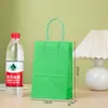 [Atacado Pequeno] Sacolas de Papel Kraft Coloridas, Sacolas de Presente, Sacolas de Embalagem para Viagem, Bolsas de Mão para Presente em Estoque
