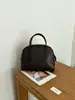 2026 Vento Bolsa Clássica de Concha High-End Estilo Minimalista Old Money Bolsa de Boliche Transversal Ombro Bolsa de Mão Couro de Vaca Camada Superior