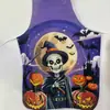 Nuevo Delantal de Halloween Transfronterizo Festival de Fantasmas Delantal de Mancha de Sangre Falsa Delantal de Huella de Mano Sangrienta Accesorios para Actuaciones de Máscaras Delantal a Prueba de Aceite