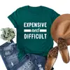 Caro y Difícil Amazon AliExpress Comercio Exterior Top para Mujer Camiseta Transfronterizo Holgado Mujer