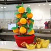 Decoração de Ano Novo, Laranjeira da Fortuna, Bancada de Mesa, Flores de Natal, Prosperidade e Boa Sorte, Enfeites do Festival da Primavera