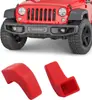 Adequado para 07-23 Jk Jl Jt Wrangler Para-choque Dianteiro Cobertura do Gancho de Reboque Manga do Gancho de Reboque Bloco Amortecedor de Reboque