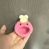 Muñeca de Verdura Tejida a Crochet Hecha a Mano de Peluche Original Oso Autocrítico con Gorro Vestido Hecho a Mano DIY Accesorios Suaves y Lindos