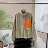 Sudadera de Forro Polar para Montañismo al Aire Libre Estilo Pareja para Hombre y Mujer, Sudadera Casual de Forro Polar con Bloques de Color y Cuello Alto, Chaqueta a la Moda