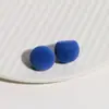 16mm Veludo Colorido de Início de Inverno Flocado Contas Redondas Tipo Pãozinho Enfeites Meio Redondos Patches Acessórios para Brincos DIY Acessórios para Grampos de Cabelo