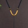 Cordón Colgante Grueso Ajustable Tejido a Mano Cuerda para Collar Colgante de Guanyin Jade Jade Dorado