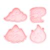 Molde para Galletas Serie Elemento Montaña Fuego Feng Shui Dibujos Animados 3D Molde para Galletas DIY Arcilla Simulación Galletas Impresas