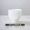 Cuencos de cerámica de Jingdezhen para comer, vajilla blanca de porcelana de hueso de Jingdezhen para el hogar, cuencos grandes para arroz, cuencos para fideos y cuencos para la cena