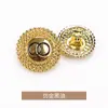 Anillo Doble Cosido a Mano Lana Metálica Abrigo Chaqueta Traje Botones Formales Botones Oro Accesorios de Ropa