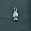 Colgante de pez burbuja de plata de ley S925 Colgante de pez koi Pulsera de cordón de cuentas DIY Accesorios de colgante para la mano