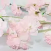 Flores de Cerezo de Rama Larga de Gama Alta, Flores Artificiales, Flores Falsas, Decoración para el Hogar y Bodas, Venta al por Mayor de Arte Floral, Decoración de Mesa para Exteriores