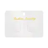 Cartão de Papel Especial Impresso com Hot Stamping Cartão para Presilha de Cabelo 7,1X10 Cartão de Papelão Embalagem para Presilhas de Cabelo Infantil Cartão Branco Presilha de Cabelo para Joias