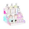 Acrílico colorido rack de armazenamento de perfume prateleira de exibição de bolo de sobremesa de exibição de mesa suporte de fábrica