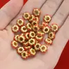 Nepal Accesorios para joyería DIY de oro de 18 quilates con cuentas espaciadoras oro antiguo materiales de accesorios para pulseras de oro