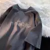 Camiseta Masculina Estampada de Manga Curta, Marca Tendência Estilo Americano, Nova Versátil Solta Casual Meia-Manga Moda Masculina Verão 2026