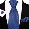 Conjunto de Corbata de Tres Piezas para Hombre 8cm Ropa Formal de Negocios Corbata Bordada Jacquard de Seda de Poliéster Logo Corbata Atada a Mano Personalizada