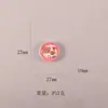 Juguete de comida en plato miniatura pastel de helado accesorios de resina adornos de pegamento de crema diy imán para refrigerador juego hecho a mano para niños
