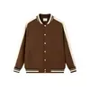 Chaqueta de Béisbol Cardigan Estilo Universitario 380g Sudadera Primavera y Otoño Estilo Básico para Pareja Chaqueta con Bloques de Color Logo Personalizado