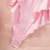 Comercio Exterior Transfronterizo Ropa Interior Sexy Tallas Grandes Europea y Americana Sexy de Tres Puntos con Volantes de Encaje Fuente de Dropshipping 1232