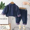 Conjunto de Ropa de Primavera para Niñas 2026 Nuevo Elegante Ropa de Primavera Infantil para Niñas, Conjunto de Dos Piezas de Manga Larga de Mezclilla, Mayoreo