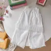 Nuevo Conjunto de Dos Piezas de Chaleco Jacquard y Pantalones para Niños de Verano Ropa Infantil de Comercio Exterior para Niñas Conjunto de Chaleco Casual Estilo Moderno