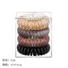 Ying Ge Estilo Coreano Elástico de Cabelo Tipo Fio de Telefone Corda de Cabelo para Meninas Corda de Cabelo Simples Colorida Alta Elasticidade Conjunto de Bobina Elétrica