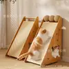 Tabla de Rascar para Gatos de Madera, Vertical, No Suelta Pelo, Juguete para Afilar Garras de Gato, Estructura para Trepar Gatos del Hogar, Poste Rascador para Gatos, Tabla de Rascar para Gatos de Sisal