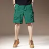Shorts de Trabajo de Color Sólido para Hombre de Verano, Delgados de Secado Rápido, Modernos, con Bolsillo Grande, Casual, Holgados, Versátiles