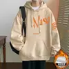 Moletom Americano High Street Tendência Masculino Outono Inverno com Capuz Solto 2025 Jaqueta Nova Roupas com Capuz Vintage